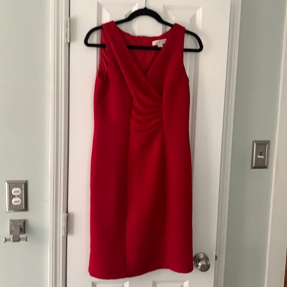 Red cocktail dress